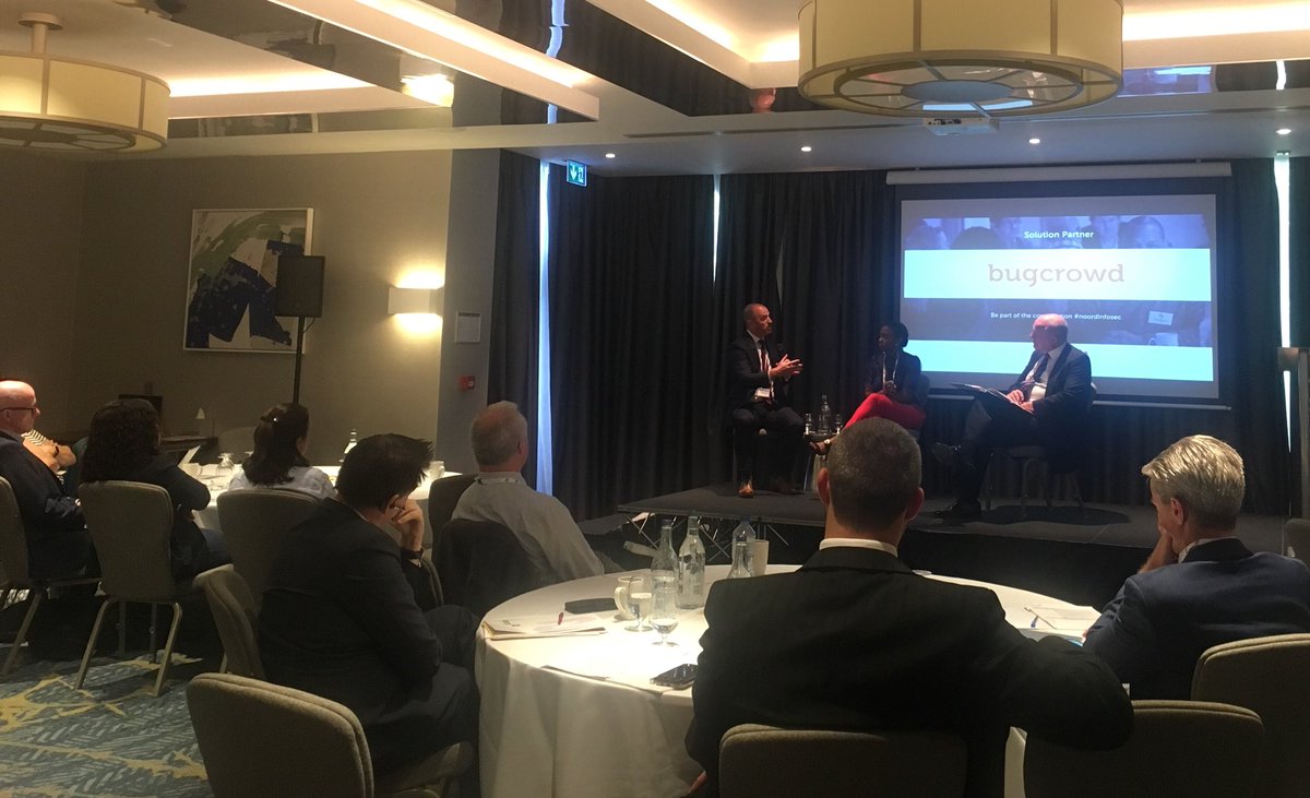 Panel discussion: “Preventing the sharing of sensitive data” with Rabobank’s Data Protection Officer, Claudine Brown and Countrywide’s Head of IT Security, Andrew Connor. A conversation topic that is just as important in our personal lives as it is in our work ones #noordinfosec