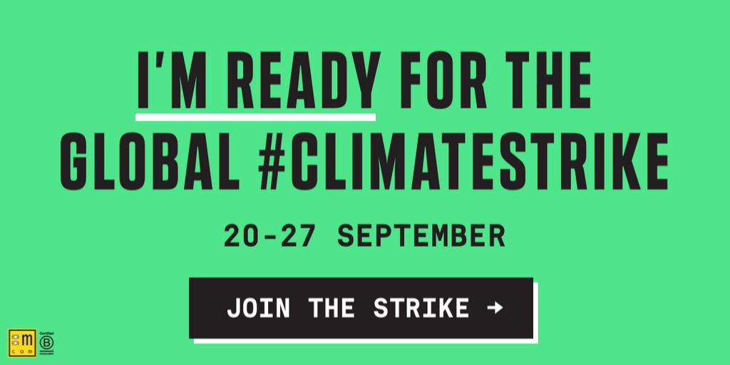 The :m team is ready for the Global #ClimateStrike! 
And you?

digital.globalclimatestrike.net

#mondora #BCorp #BTheChange #Climate #DigitalClimateStrike #WaitingFor20September #NoCarbonFootprint #ReduceCarbonFootprint #Health #HealthyWorld #Innovation