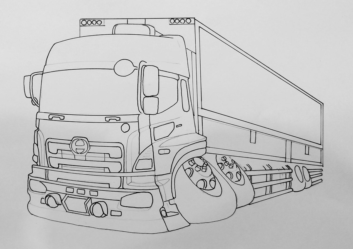 Hawk 毎度 Hawkです 次回のトラックイラスト トラックイラスト