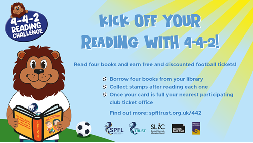 StirlingLibs's tweet photo. RESULT! Read four books at #stirlinglibraries and earn free and discounted football tickets at participating clubs, including @Stirling_Albion
For more information https://t.co/8vnmj9vOZS https://t.co/mji7tS1Ja9