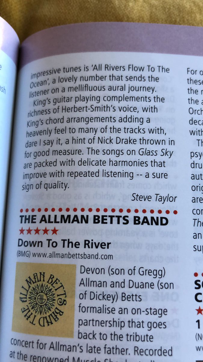“…The songs are packed with delicate harmonies that improve with repeated listening - a sure sign of quality”

Great ⭐️⭐️⭐️⭐️ review of Glass Sky in this months edition of RnR magazine!

Heart’s Cry is also featured in the free CD.

Available in WH Smith, Borders and HMV.