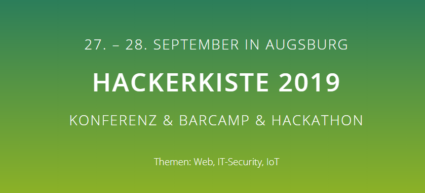 hsa_funkenwerk's tweet photo. Bald geht's weiter... Die @hackerkiste startet in die nächste Runde. Ihr habt Lust auf 2 spannende Tage? Dann merkt euch den 27. und 28.09.2019 und schaut vorbei! 🥳

https://t.co/eRj6asTO2l

#hackerkiste #konferenz #barcamp #hackathon #web #itsecurity #IoT #community https://t.co/s5w30zUhG0