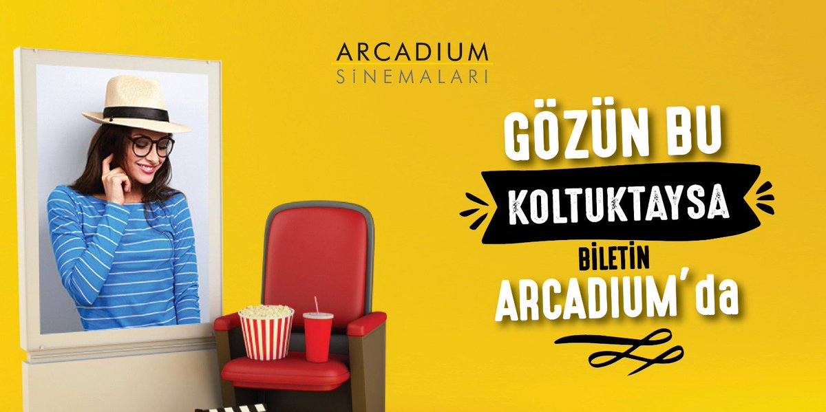 Gözün bu koltuktaysa biletin Arcadium Sinemaları’nda
En yeni filmler için: arcadiumsinemalari.com.tr
#arcadiumsinemalari #filmkeyfi