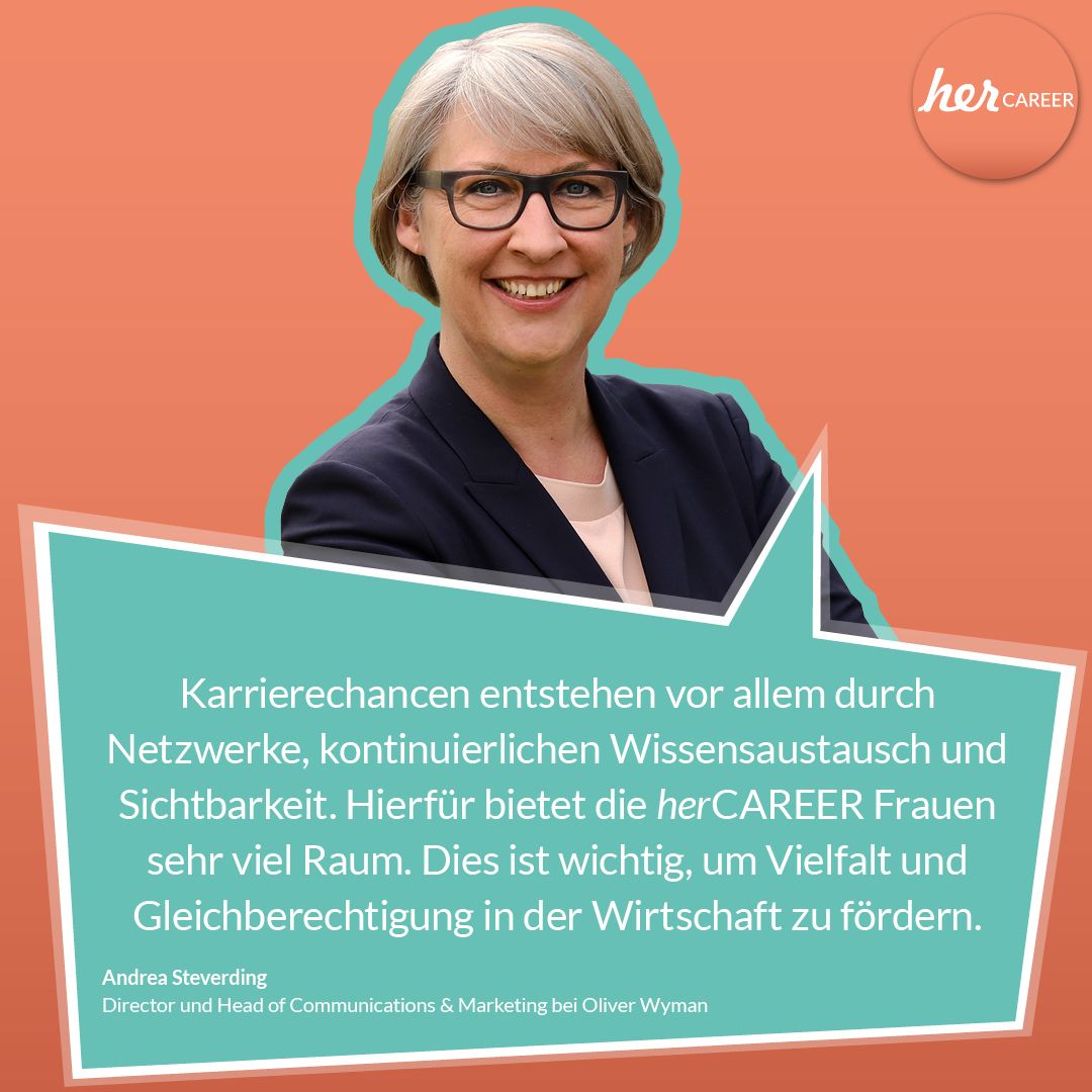 her_CAREER_de's tweet photo. . @ASteverding ist Director und Head of Communications &amp; Marketing bei @OliverWyman. 🎉Andrea wird als Table Captain bei der herCAREER@Night dabei sein. 🎫 Du willst sie persönlich kennenlernen? Dann sichere Dir jetzt Tickets: https://t.co/mfAUWr0LCy
#herCAREER #leadingwomen https://t.co/XhNB2kGgee