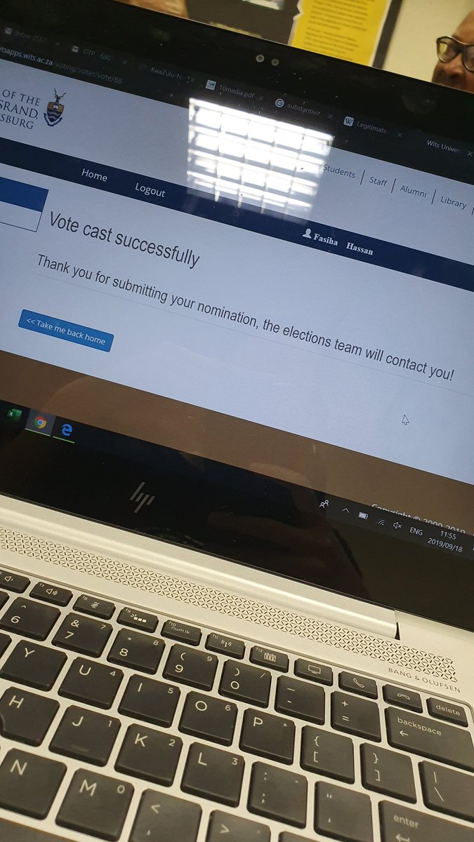 FasihaHassan's tweet photo. Just voted in the Wits SRC elections for the @WitsPYA. It took me less than 5 min. Vote candidates 2; 7; 9; 10; 16; 17; 18; 20; 21; 23 and 25.
The link is https://t.co/xBusXVUJug
#VotePYA11 #VotePYA https://t.co/ANTvwkOlS0