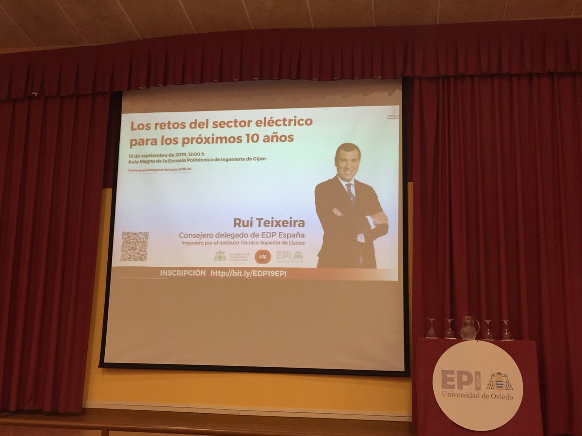 Preparados para escuchar la conferencia del consejero delegado de @EnergiaEDP