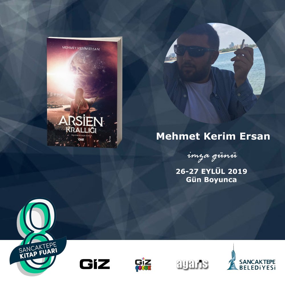 26-27 Eylül Samandıra Saat Kulesi önünde gerçekleşecek olan 8. Sancaktepe Kitap Fuarında değerli yazarımız Mehmet Kerim Ersan okuyucularıyla buluşuyor.

#SancaktepeKitapFuarı, #GizKitap.