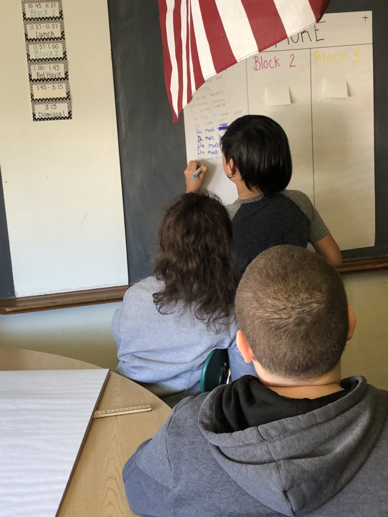 jaime_commisso's tweet photo. How can you be a PAX leader? Working together to create our PAX vision for our classroom! #PAXgoodbehaviorgame #SCSD #Frazer https://t.co/DkUmSEQ5Mg