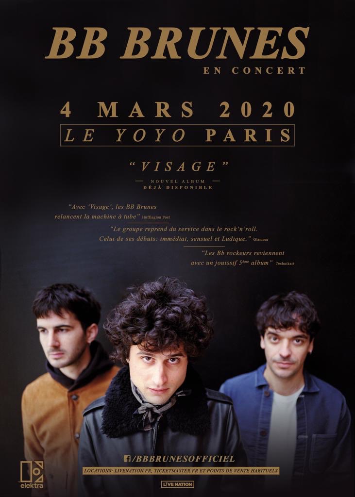 🎫 >>> po.st/bbbrunesyoyo
BOUM ! Pour tous ceux qui ne peuvent pas venir ce soir au bus, voici une nouvelle date parisienne ♥️ qui vient ???