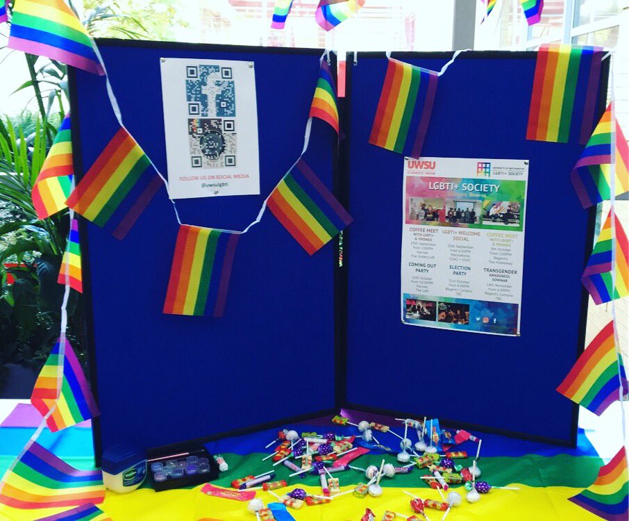 UWSULGBTI's tweet photo. Come find us at #FreshersFayre on Harrow Campus. https://t.co/kqKKgj5ez2