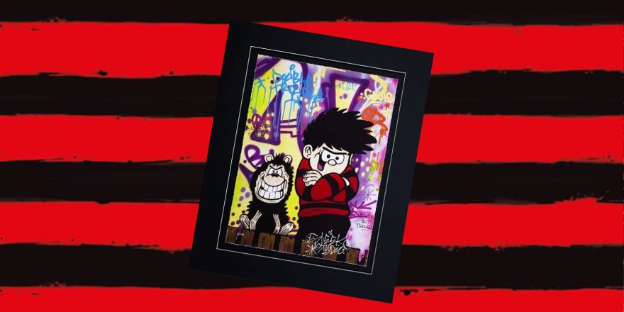 Bonus Wednesday comp! 😀

We’ve got a Dennis and Gnasher art framed print from <a href="/artbysleek/">artbysleek</a> to give away.

To be in with a chance of winning this print:

➡️ = Be following us.
♻️ &amp; 👍= RT and like this tweet.
✍️= Reply with 🖼️. 

Comp closes at 11am Mon. Ts&amp;Cs link in bio. #Ad