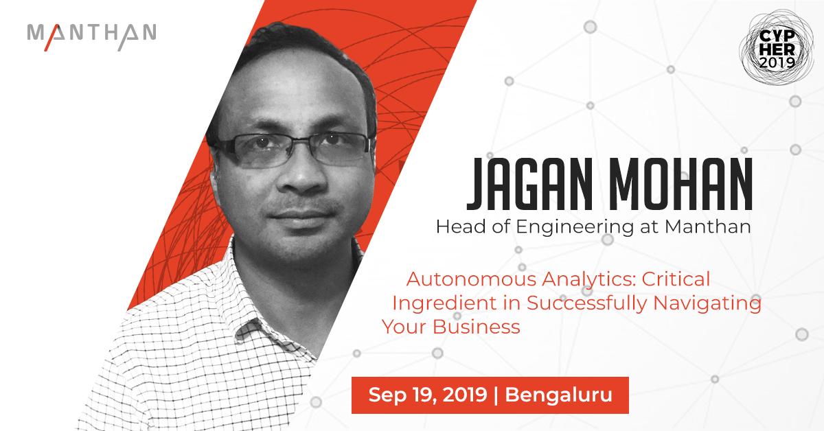 WeAreAlgonomy's tweet image. Listen to Jagan Mohan,Head of Engineering,Manthan, at Cypher 2019, as he talks about #AutonomousAnalytics &amp;amp; how it can help in identifying anomalies, uncover opportunities &amp;amp; suggest necessary actions for successfully navigating your business
#MeetMeATCypher #Cypher2019 #Analytics