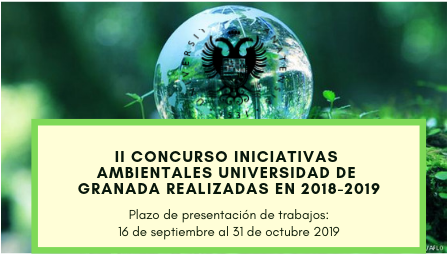 📢 II Concurso de iniciativas ambientales de la #UGR dirigido a toda la comunidad universitaria. Se premiará un proyecto por categoría:

1⃣Mejor actuación ambiental
2⃣Mejor iniciativa ambiental

De las realizadas durante el curso 2018-2019.

ℹ️ + info: sl.ugr.es/0ax7
