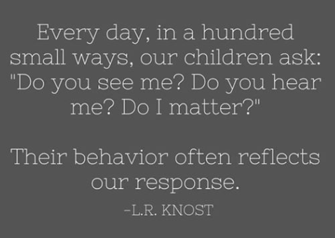 Our own kids as well as the students in our classes.