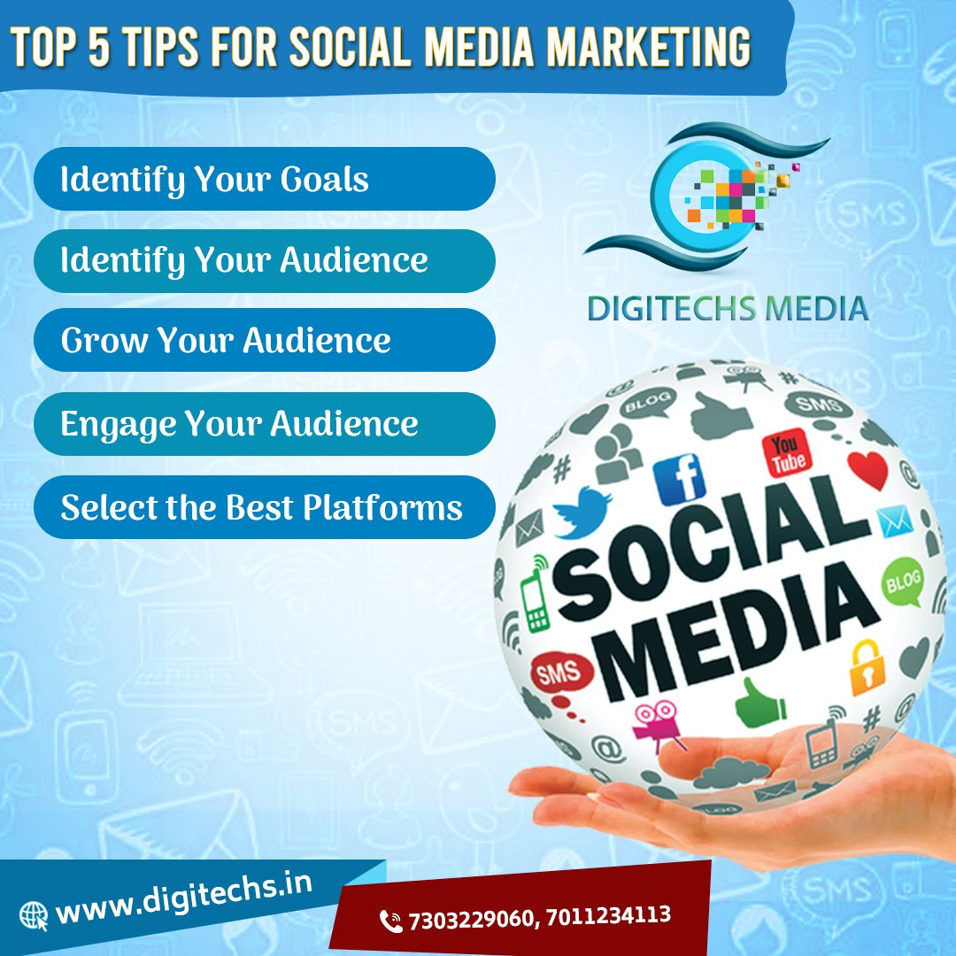 Top 5 tips for Social Media Marketing

#Marketing #goals #onlinemarketing #audiance #bestplatforms #socialmedia #onlineearning #aern #facebookmarketing #digitalmarketing #digitechs