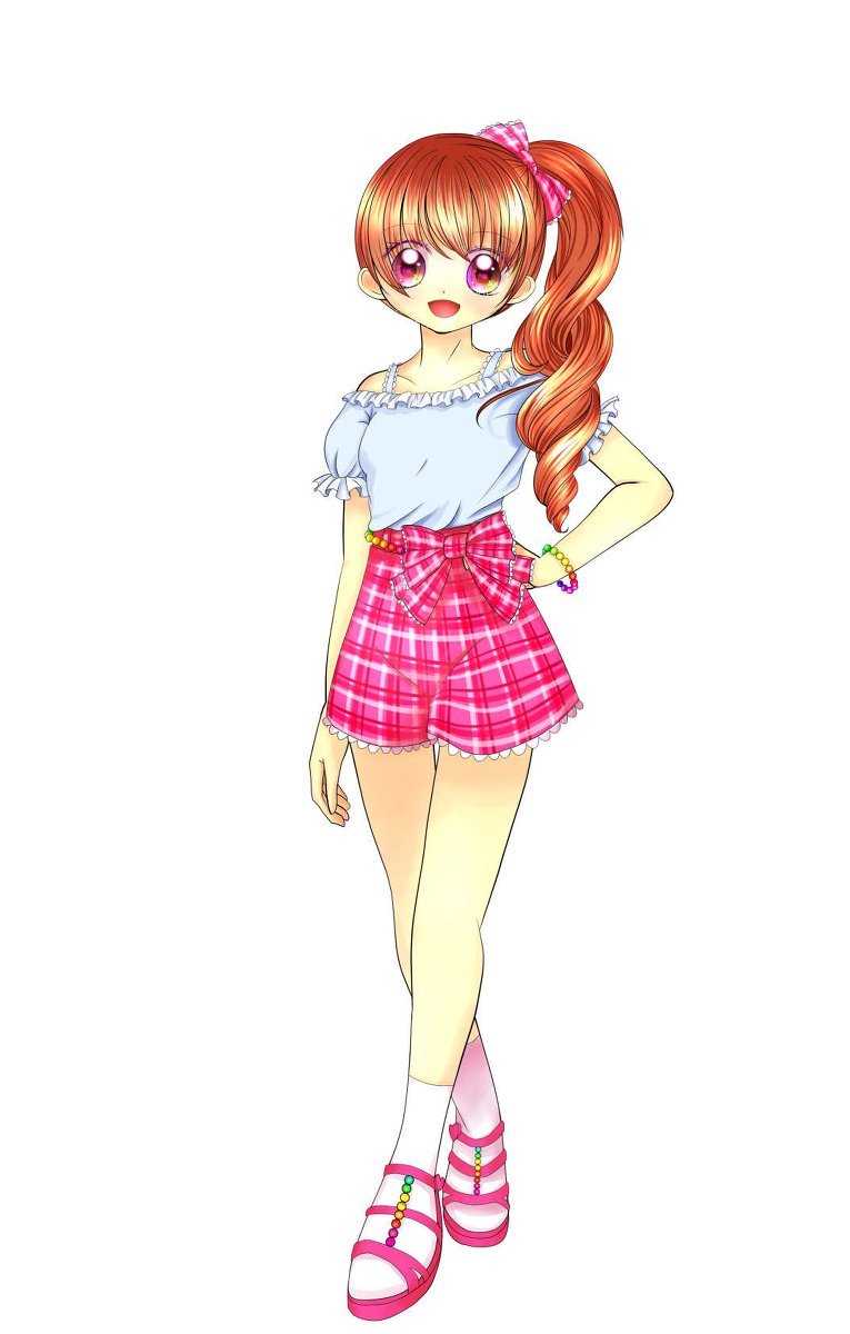 「小学生向け雑誌ふう #オリジナル #女の子 #イラスト #デジタル #キラキラ 」|ふみな(fumina)のイラスト