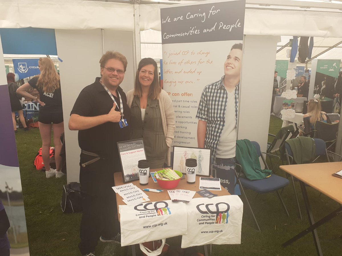 CCPCharity's tweet photo. Hey #UoGFreshers 😁
Come and see Rich &amp; Jenny at the CCP stand 👍  Waiting to speak to you about opportunities 👍
#UoG #TeamGlos #UoGStudents #UniofGlos https://t.co/eXZLXQQZK9