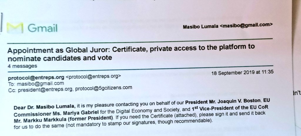 DrLumala's tweet photo. Thank you @JoaquinBoston for this appointment as a Global Juror for #ENTREPS . I am delighted to represent #Kenya. We hope for the very best! #SDGs #Entrepreneurship https://t.co/L07fUx5ai4