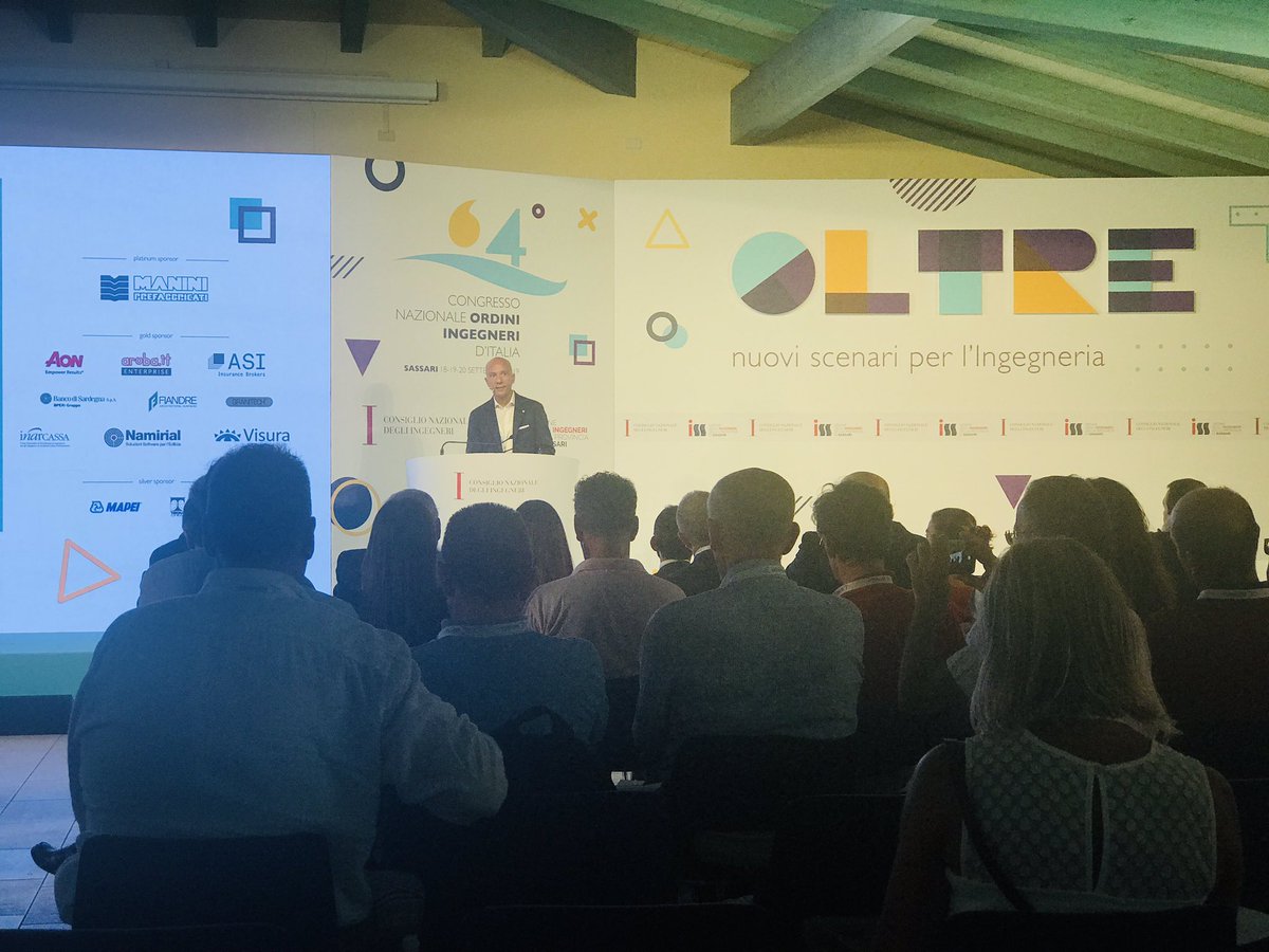Progettare il futuro #Oltre #CongressoCNI <a href="/CongressoIng/">64° Congresso Nazionale Ingegneri</a> #StefanoSardana <a href="/dinamo_sassari/">Dinamo Sassari</a> nelle #costruzioni guardando al #climatechange serve investimento sul #cambiamento Interagire con chi deve prendere scelte, trasmettendo contenuti tecnici e specialistici come #squadra