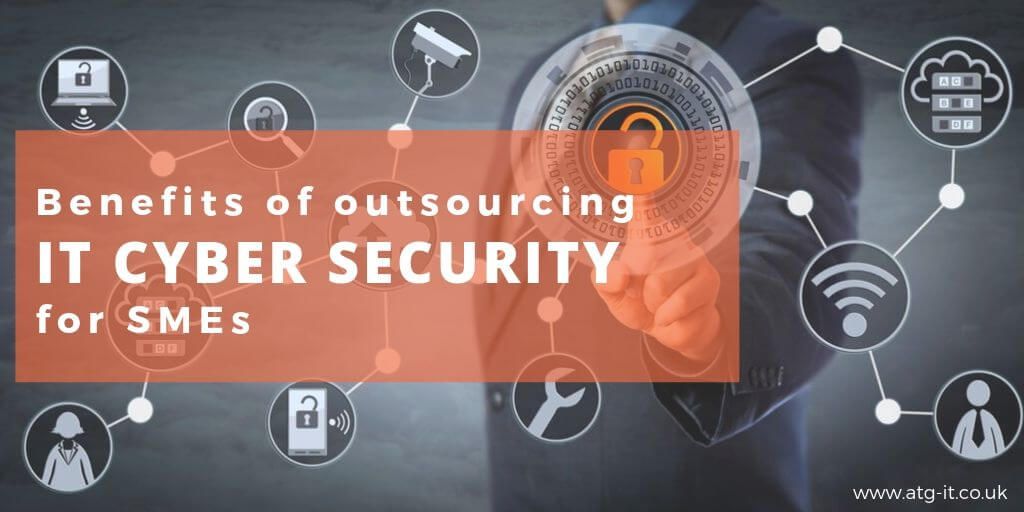 atg_it's tweet image. There are many benefits to outsourcing your cyber security if you&apos;re an SME. Saving time and money are just two of them. 

To find out about the rest, check out our latest post...  

buff.ly/31xpeue

#OutsourceITSupport #CyberSecurity #GDPRCompliance