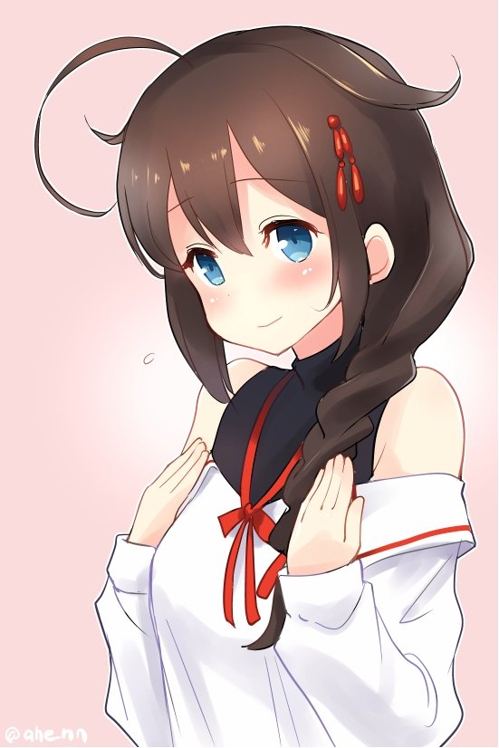 時雨(艦これ) ,時雨改二 「肩が出てるのが気になる時雨さん 」|あへーん🇩🇪 4/2佐世保 4/16海防艦のイラスト