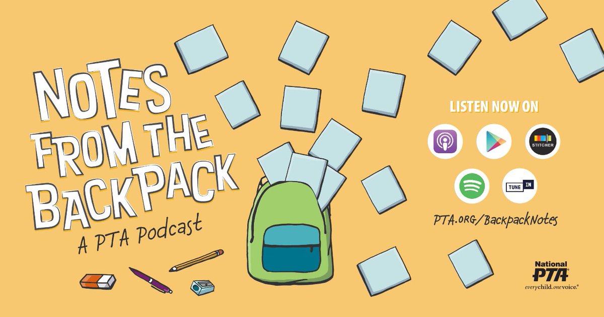 RoseAcerraPTA's tweet image. Wow! @NJPTA leaders are  loving this new podcast #BackpackNotes from our friends @NationalPTA.  It’s for ALL parents and provides real-life advice and ideas to help children succeed in and out of school. Start listening at PTA.org/BackpackNotes