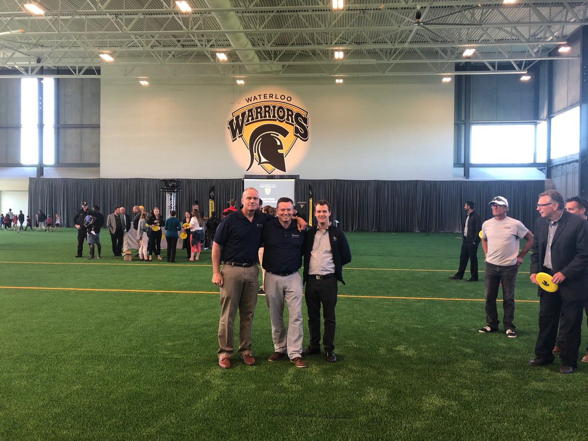 Coxxy777's tweet photo. Congratulations University of Waterloo on your new Fieldhouse, an amazing Facility. #UWaterlooFieldHouse https://t.co/mtuYihasMK