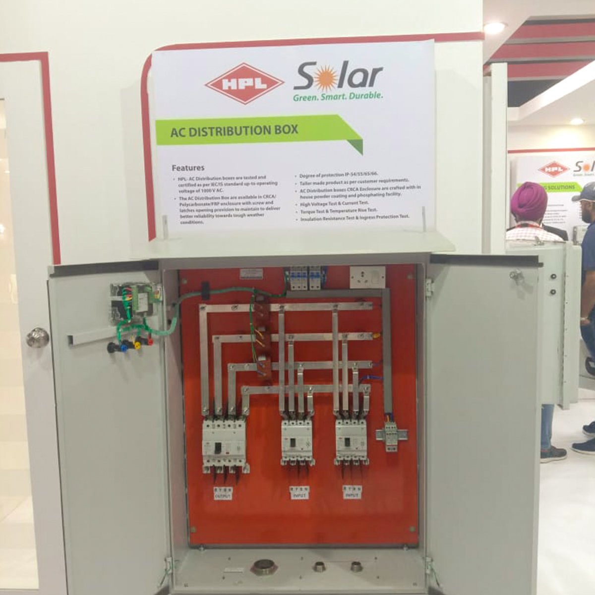 HPL_Official's tweet photo. HPL India is proud to be associated with the Renewable Energy India Expo
@REIndiaExpo
On Day 1, we showcased our newest range of products like AC Distribution Box, String Combiner Box, LT Panel and many more.
#GreenEnergy #RenewableEnergy #REIExpo #HPLSolar #HPLIndia #HPL https://t.co/LK99Avl9N4