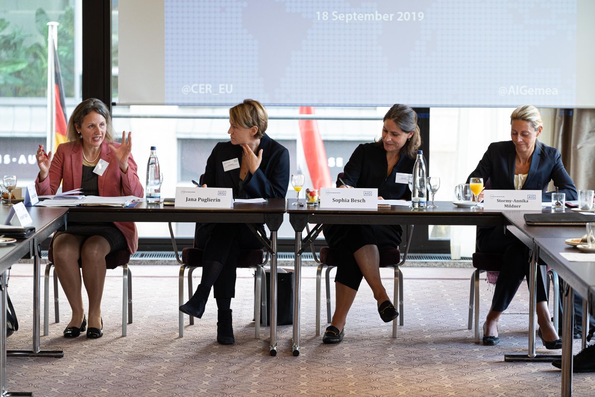 CER_EU's tweet photo. Thank you to Susanne Riegraf, @jana_puglierin and Stormy-Annika Mildner for speaking at our @CER_EU /@AIGemea breakfast on 'The US and the EU: Entering a new phase' in Berlin this morning. https://t.co/IMTN0K9wzF