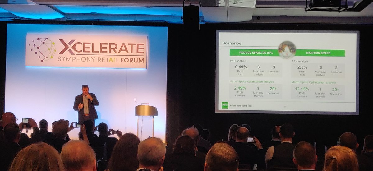 SymphonyRetail's tweet photo. Wow... Symphony RetailAI's software generated a macro space plan delivering 10% more profit than Pets at Home's traditional data analysis... AND the software generated the plan 5 days quicker! #retail #optimization #success #XcelerateRetail https://t.co/xBsBtT8WP6