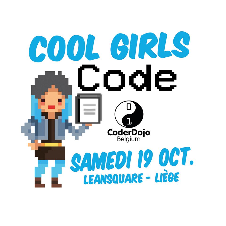 lisalombardibe's tweet image. ⚠️🚺Coaches Wanted pour la 2ème édition de l&apos;événement #CoolGirlsCode @CoderDojoBe à Liège⚠️👩🏻💻👱🏽‍♀️Vous êtes passionnée des nouvelles technologies numériques? Venez partager une après-midi &quot;Girls Only&quot; !
Au programme : des Filles et du Code &amp;lt;☯️👾💙&amp;gt; 
#Coding4Girls