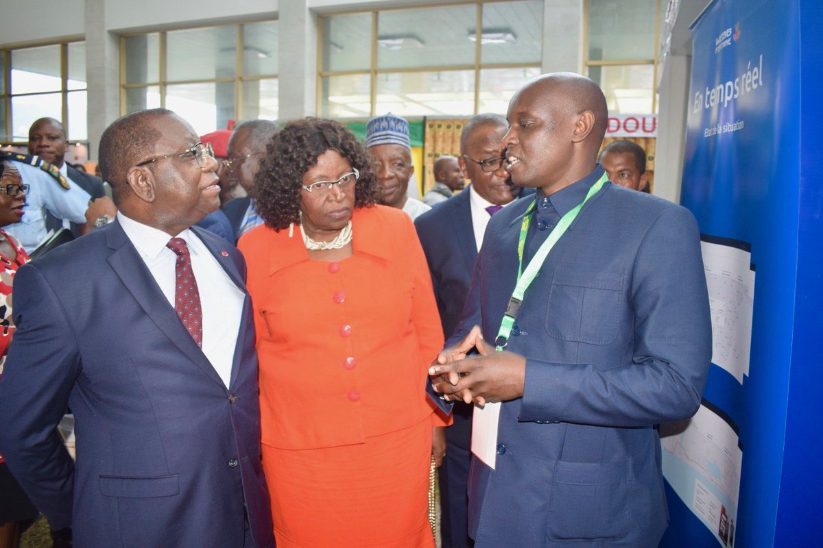 Webbfontaine's tweet photo. We are honored to have had Cameroon's Minister of Trade, Hon. Luc Magloire Mbarga Atangana #guestofhonor, visit our #WebbFontaine stand at the #SWC Exhibition. @GuceCameroon 
—
#SingleWindowSolutions #exhibition #conference #meetandgreet #gucecameroun https://t.co/t24Q0xeCog