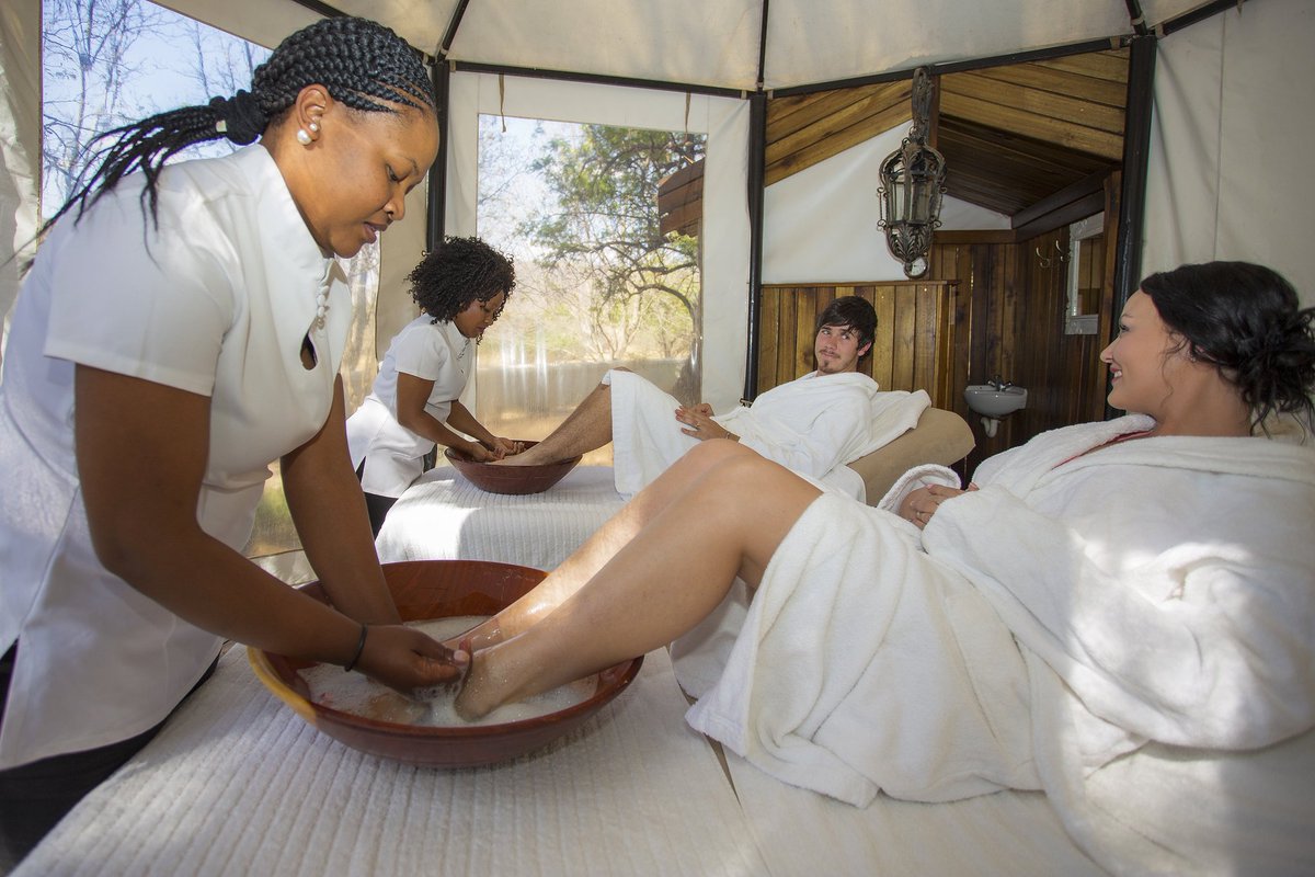 LeeuwenhofLodge's tweet photo. Feet up and Relax, try our day spa and lunch package #Leeuwenhof #relax #weekendaway #glamping #romantic #Peace #Tranquility #Serenity #Spa #Spoiled #DaySpa #Chilled #Gazing #inlove #lunch #gamedrive #funinthewild https://t.co/2xwbrtg9rv