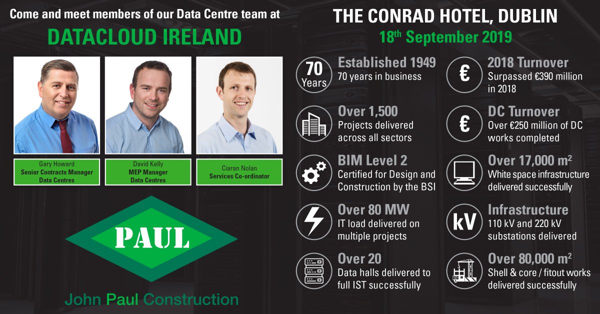 johnpaulconst's tweet photo. We're at #DatacloudIreland today in The Conrad Hotel, Dublin. Come see us and have a chat with Gary Howard, David Kelly and Ciaran Nolan. https://t.co/0hvWDDfO4v