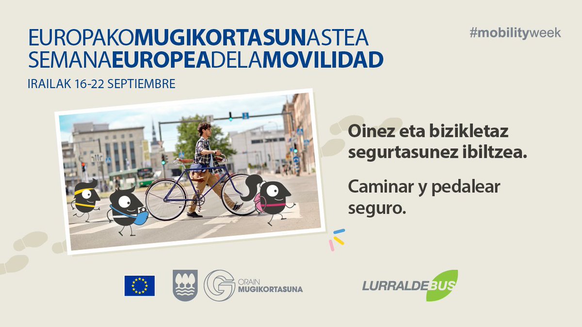 MugikortasunGip's tweet photo. Con motivo de #SemanaEuropeadelaMovilidad @Lurraldebus rotula sus autobuses híbridos y sale a la luz el mapa actualizado de bidegorris de Gipuzkoa #MobilityWeek2019 https://t.co/snFeUmk4VA