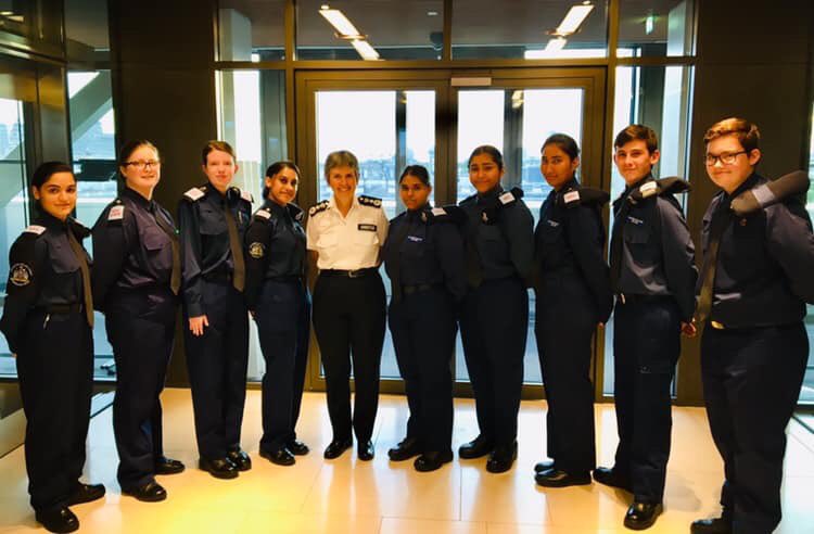 During the summer holidays Ealing cadets were privileged to assist in an event at New Scotland Yard. The cadets also had the pleasure of meeting the Commissoner Ma’am Dick