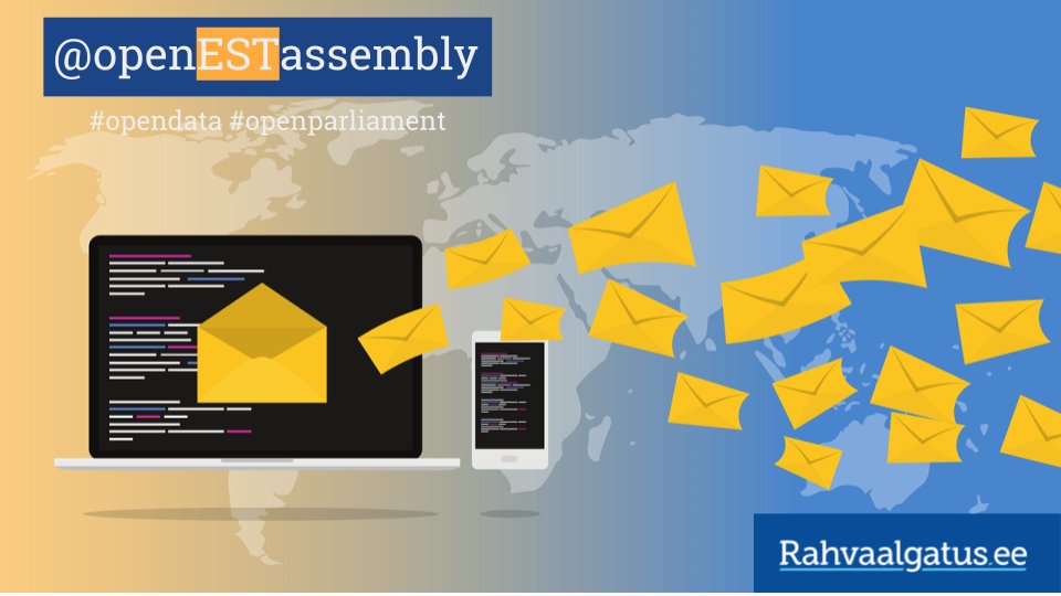 openESTassembly's tweet photo. Sharing openess! 🔊🤗 🇪🇪 We update now all the proceedings info through #opendata #API ! #openlegislation #openparliament #estonia @Riigikogu https://t.co/pHqu5wyuoa