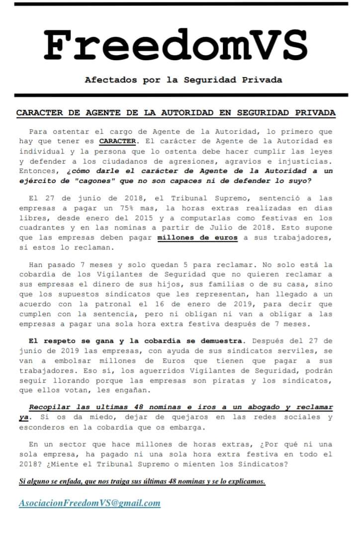 Freedomvs2's tweet image. Aún creéis que el carácter de Agente de la autoridad os lo van a conceder? Leer, reflexionar y pensar.