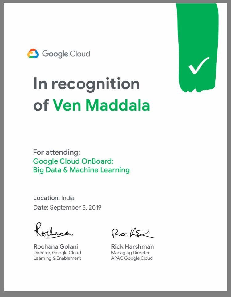 AirdropInsuranC's tweet photo. Thank you #Google ! You have a terrific #skilling program #MachineLearning 🙏🏿 https://t.co/9HEkqM7v2y