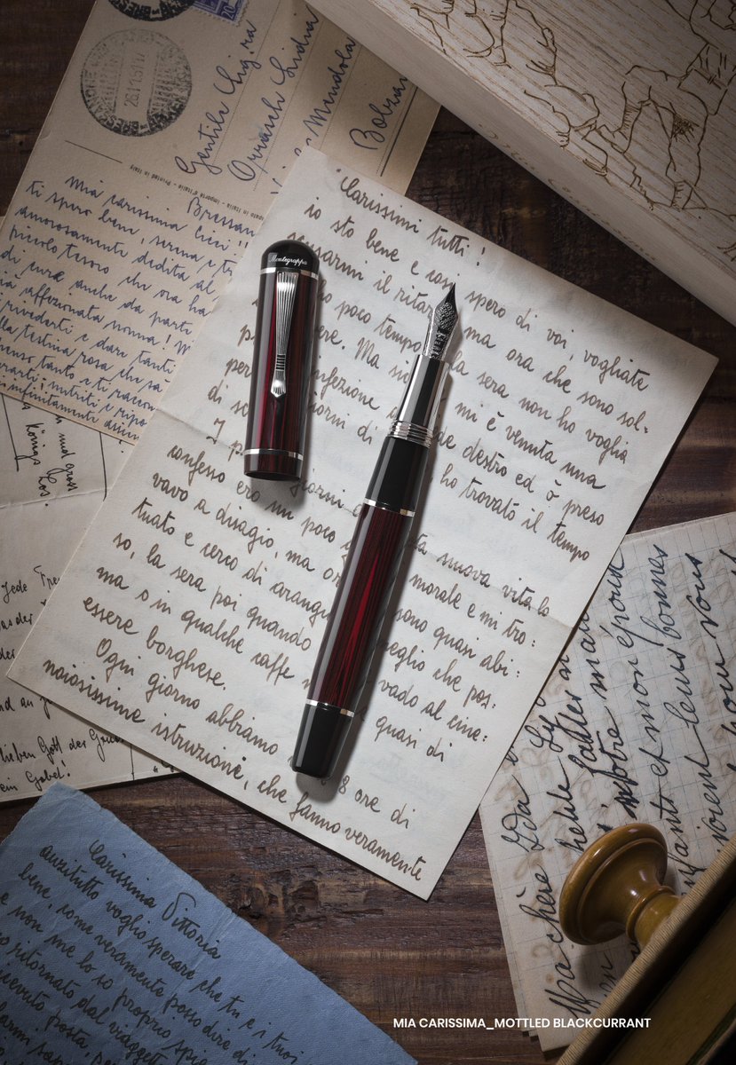 Montegrappa_IL's tweet photo. The newest edition in Storia series by Montegrappa, Mia Carissima Ebonite meets classic design and heritage materials. https://t.co/o4JlKPgUpS