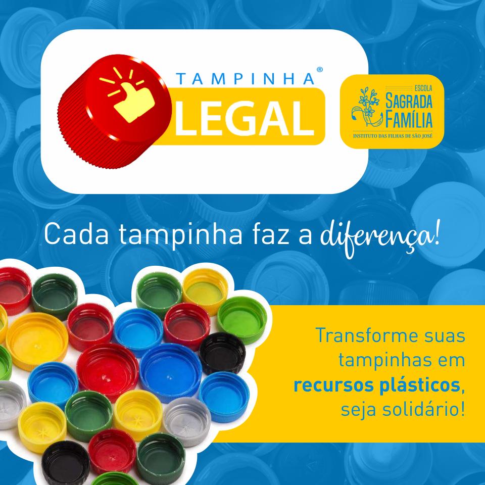 O Tampinha Legal é o maior programa socioambiental de caráter educativo de iniciativa da indústria de transformação do plástico da América Latina.
Em nossa Escola teremos vários pontos de coleta, traga sua tampinha e ajude a mudar o mundo! #TampinhaLegal #ESF