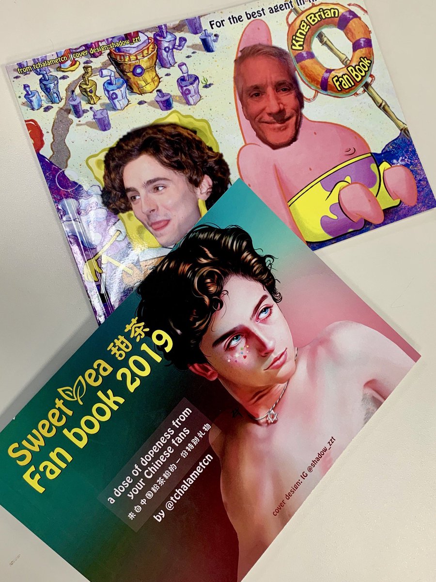 TChalametCN's tweet photo. Here’s a sneak peek of a little surprise from your fans on WeChat/Weibo! Just got the finished products, both look amazing! (Don’t wanna reveal too much yet! 👀) Can’t wait to give them to you 🥰 

@RealChalamet @brianswardstrom https://t.co/s2lvipfHEg