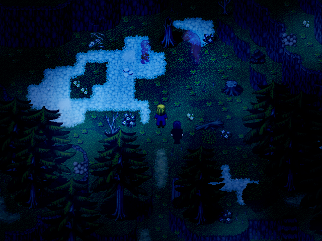 When night falls on the Hills of Heroes, ghosts from the past wake up and continue their hateful fight. Following their trail may lead you to horrid secrets of the past and cold caves where the dead rest. #indiedev #rpgmaker