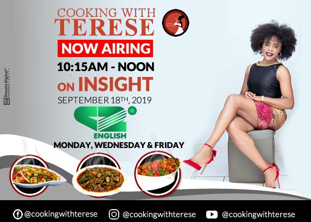 CWTCuisine's tweet photo. Cooking with Terese (CWT) begins its 4th season on "Insight" on @Canal2English today. You can watch episodes live on Canal 2's website or on my YouTube after they've aired - https://t.co/qdUogFQgu1 ; https://t.co/aZreQ0Ga6F #CWT https://t.co/mwi5T3uyIX