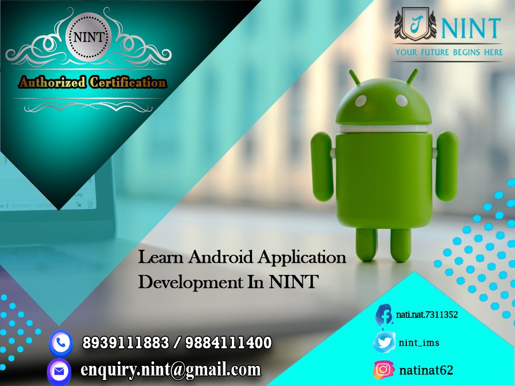 nint_ims's tweet image. We Enhance your Android knowledge and Develop your Practical skill. Get more details from NINT,
☎️ 8939111432 / 8939111883 / 9884111400
👉 nintedu.com/android/
#android #android_development #android_training #android_developer #advance_android #android_project #apk