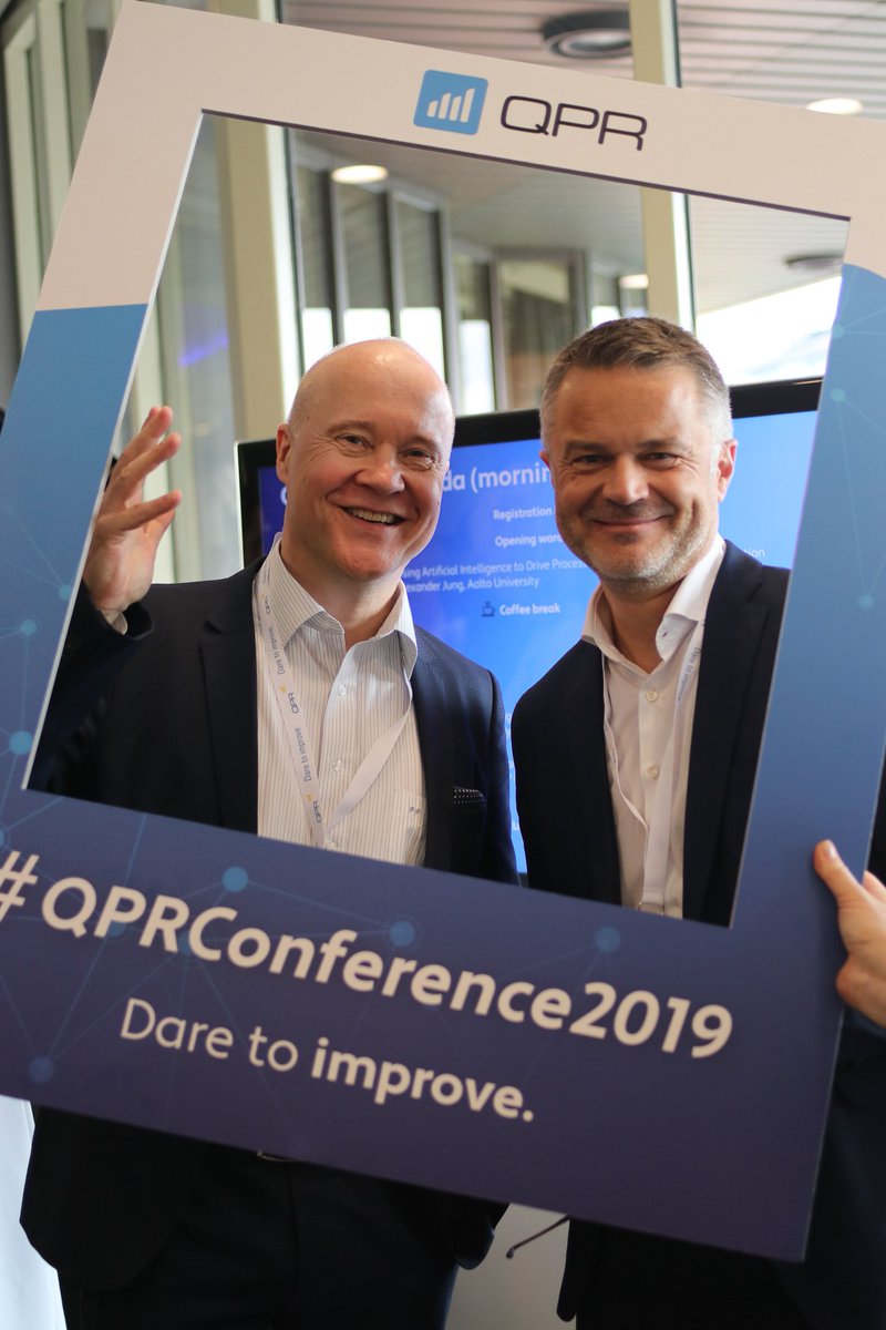 QPR_Software's tweet photo. Thank you Alexis Papageorges for your valuable presentation and cheerful presence at #QPRConference2019 yesterday!

#processmining https://t.co/dj7RMT5q0D