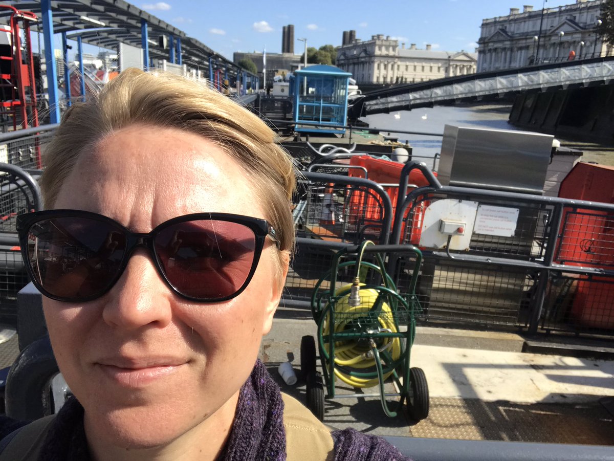 RaisaMcNab's tweet photo. Arriving at Greenwich for #ATCSummit2019 on the Thames river bus - not quite the rib I wanted but faster than Cutty Sark on its heyday, see you all soon! https://t.co/vQjohpvWeX