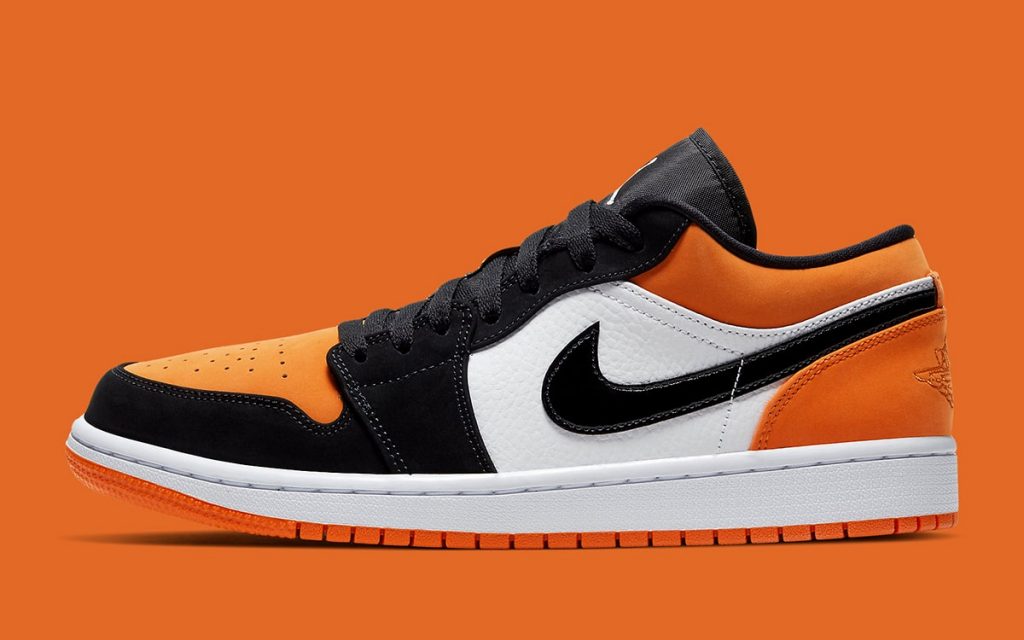 jordan 1 low shattered backboard on feet