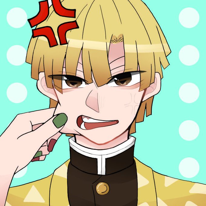 胡桃々さんがTwitterに投稿した我妻善逸(鬼滅の刃)のイラスト。