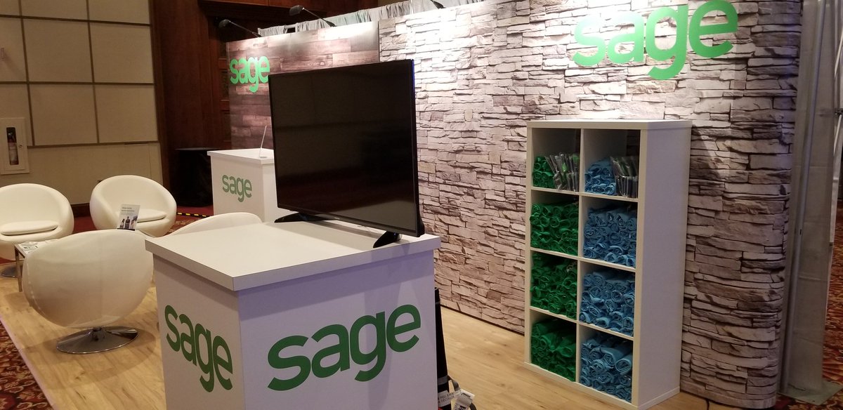 Good morning @IPBC peeps!  Day 1 of learning &amp; fun....Make sure you stop by the #Sage booth but please remain calm as you get your socks &amp; t-shirt game on #IPBCIgnite